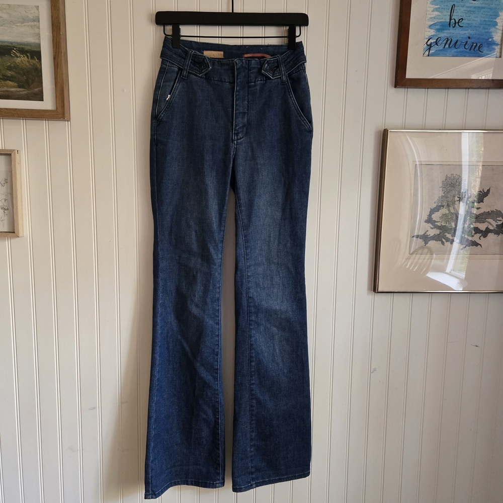 Pilcro Dark Blue Flare Jeans